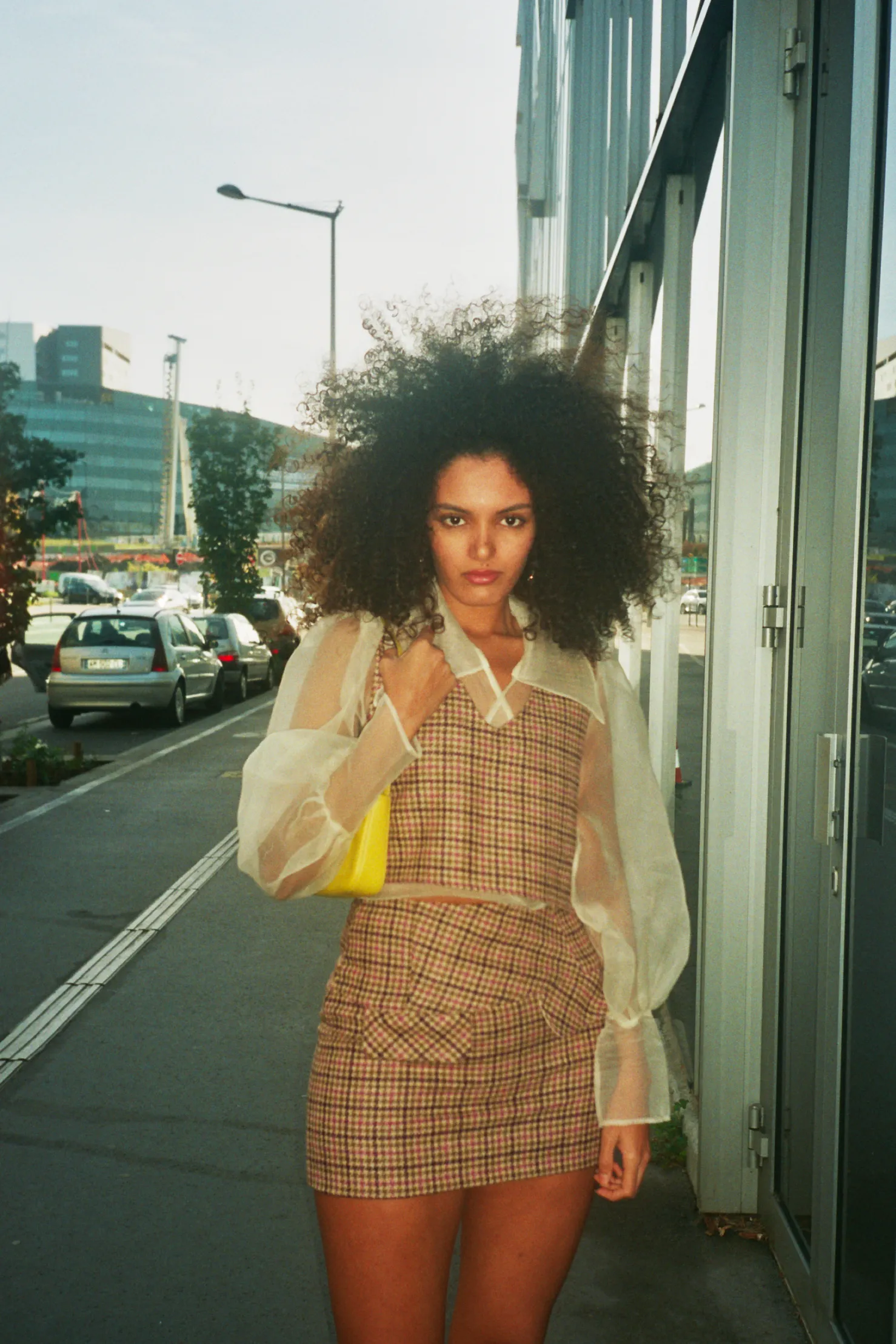 MaisonCléo Blouses>Blouse en organza de soie ivoire JULIE