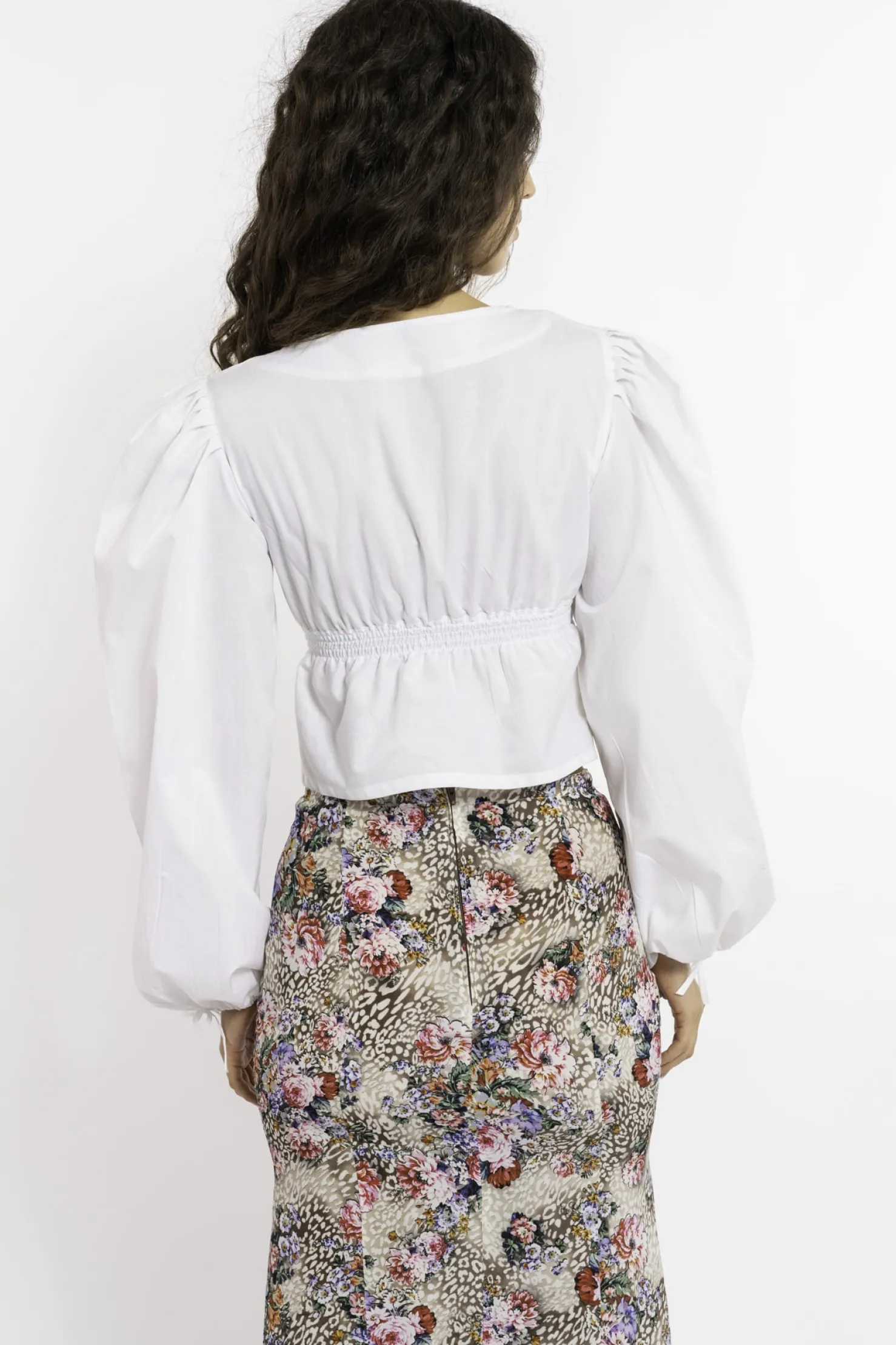 MaisonCléo Blouses|Tops>FW22 RUNWAY LOOK 17 – Blouse en coton blanc JESSICA