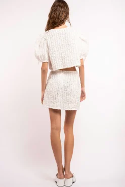 MaisonCléo Jupes>Jupe ANNE en coton volanté première version
