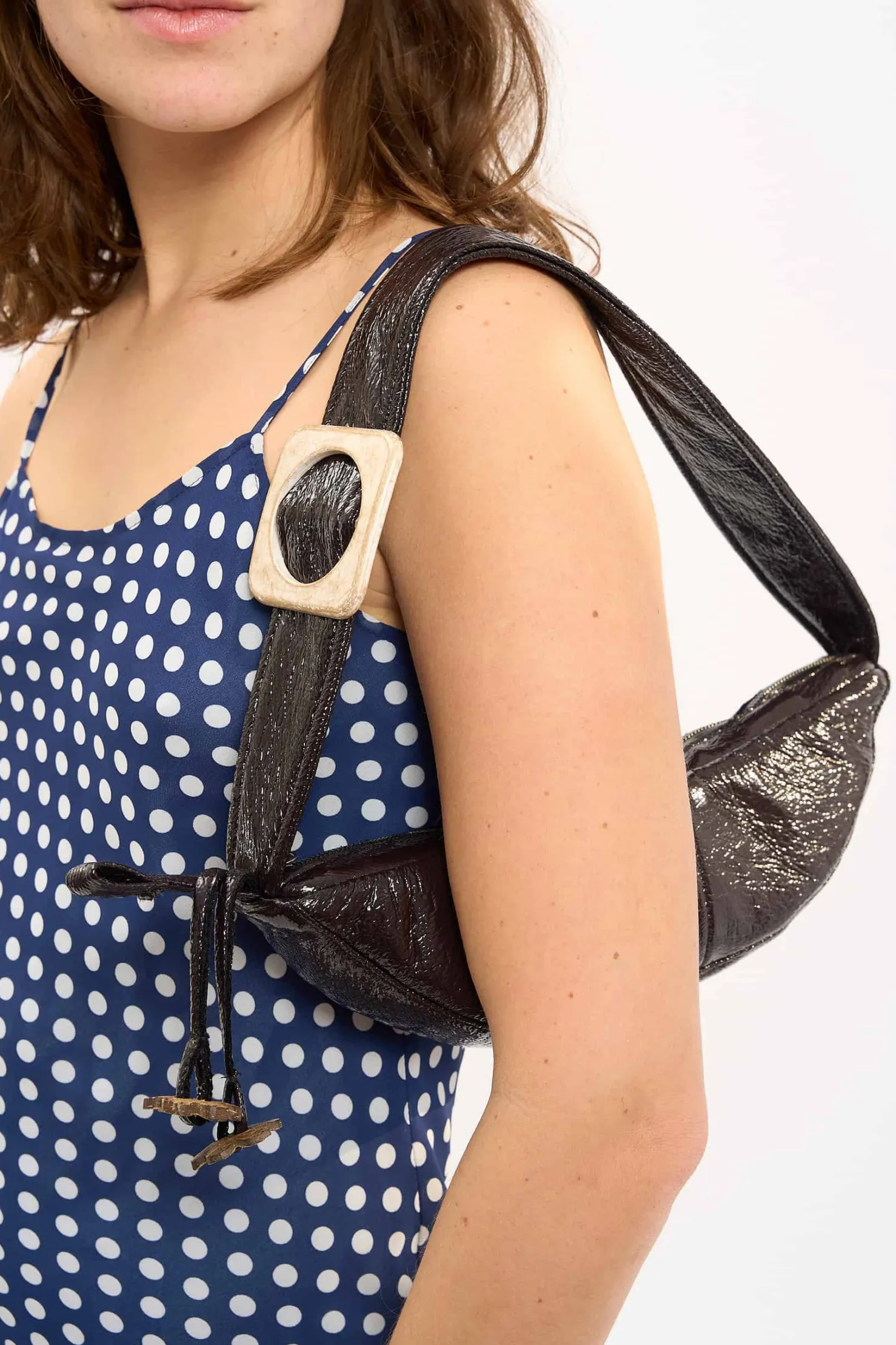 MaisonCléo Sacs>LA BADOULE LOOK 17 – Sac LA BADOULE en vynil aubergine