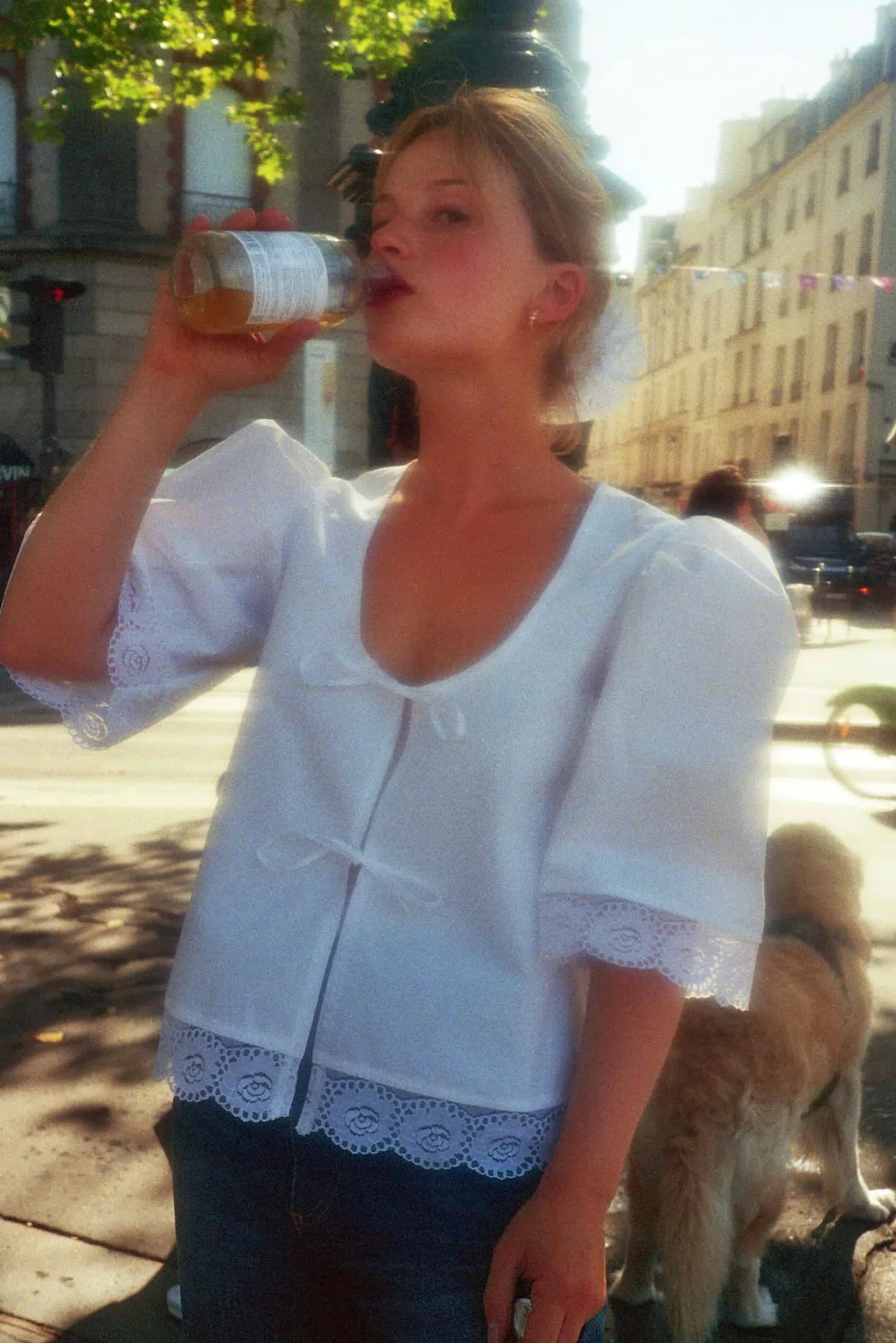 MaisonCléo Blouses>“Le Pack Intemporel” : MAISONCLÉO X YOLAINE PARIS : Blouse Agnès + baume Bonbon + chouchou