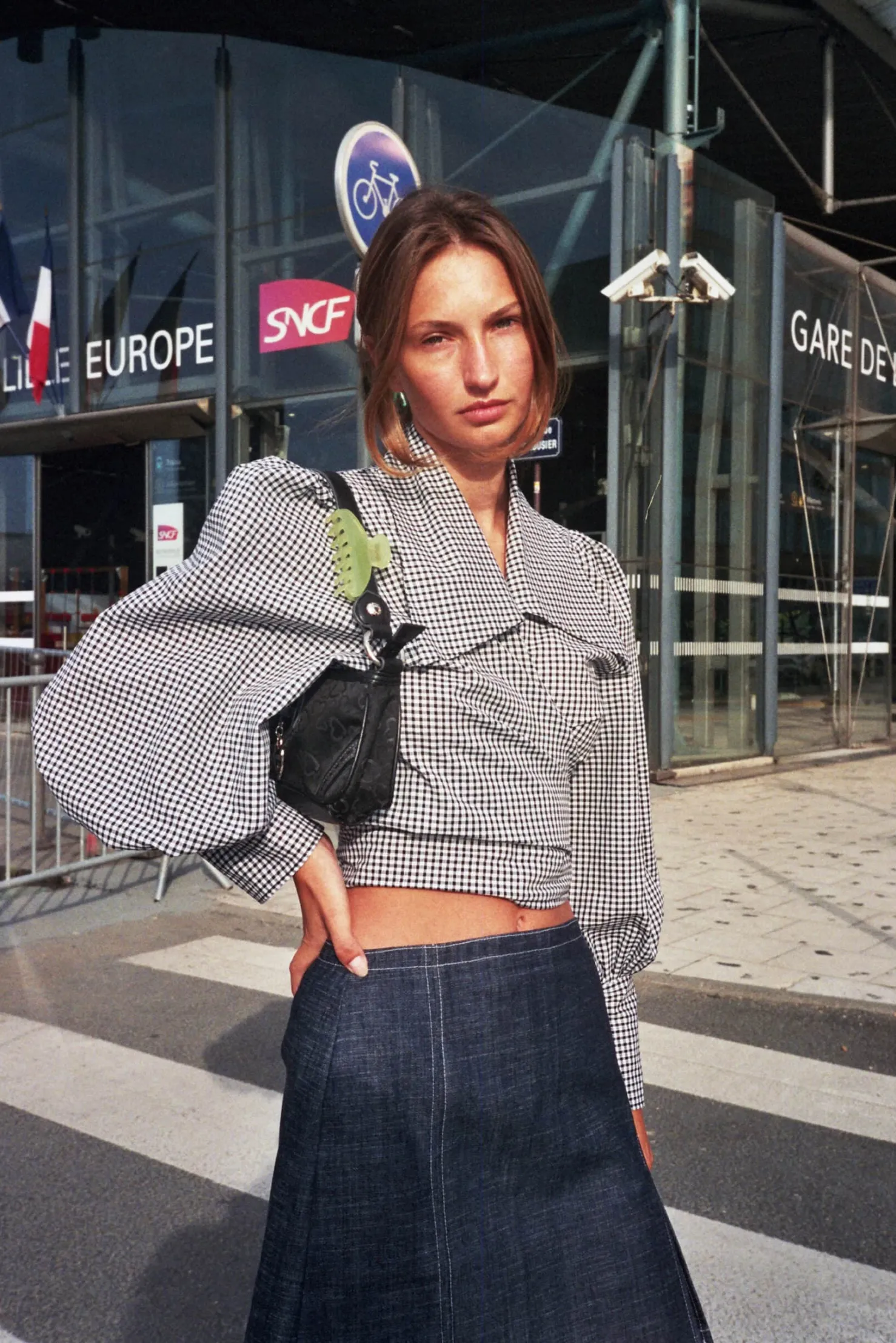 MaisonCléo Jupes>Mini jupe en jean SOPHIA