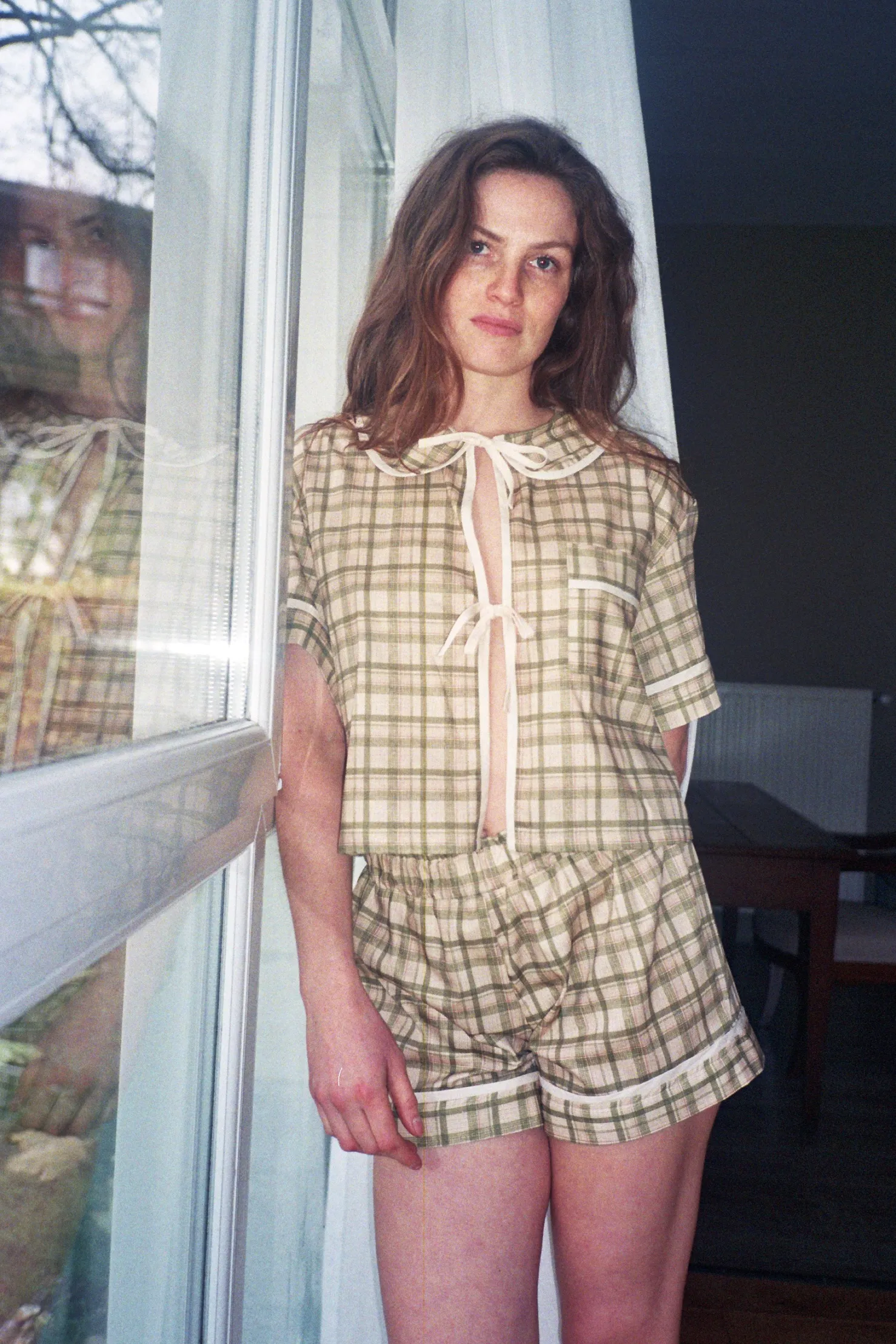 MaisonCléo Tops>PACK 5 : Chemise pyjama + short pyjama + culotte froufrous + bougie noeuds x Eska Paris + Xmas box- HOLIDAYS CAPSULE 23/25