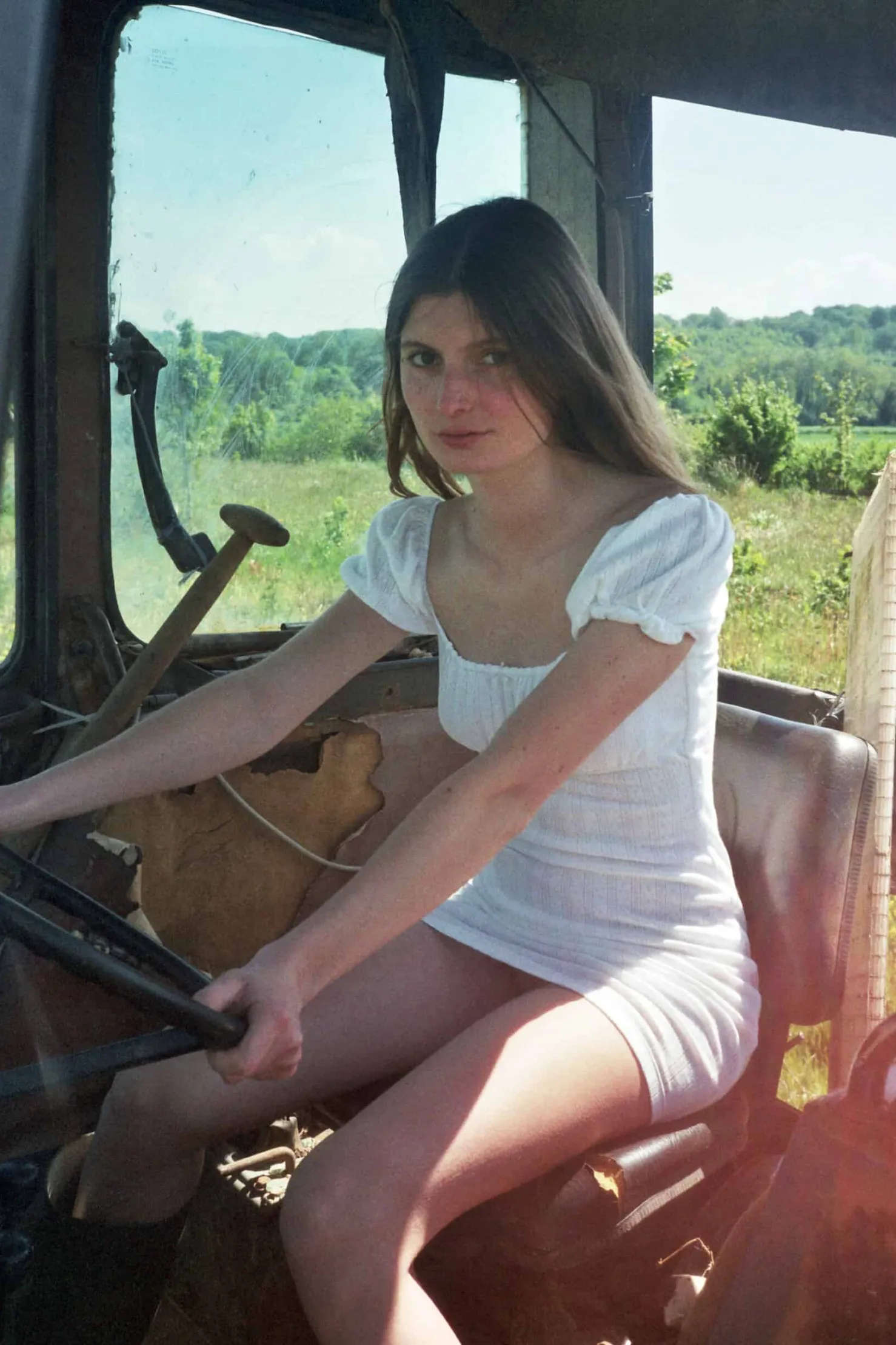 MaisonCléo Robes>Robe babydoll en jersey pointelle blanc