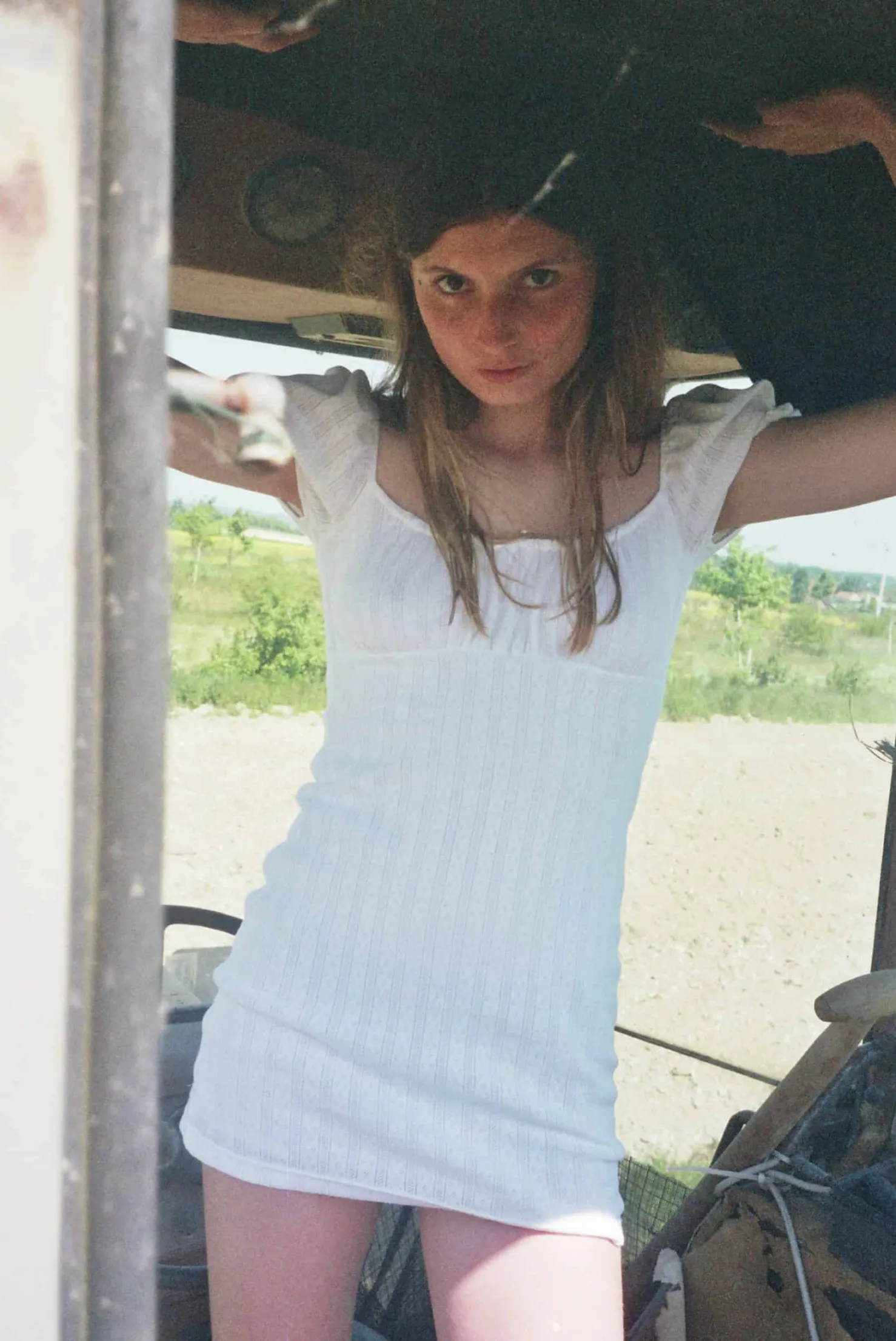 MaisonCléo Robes>Robe babydoll en jersey pointelle blanc