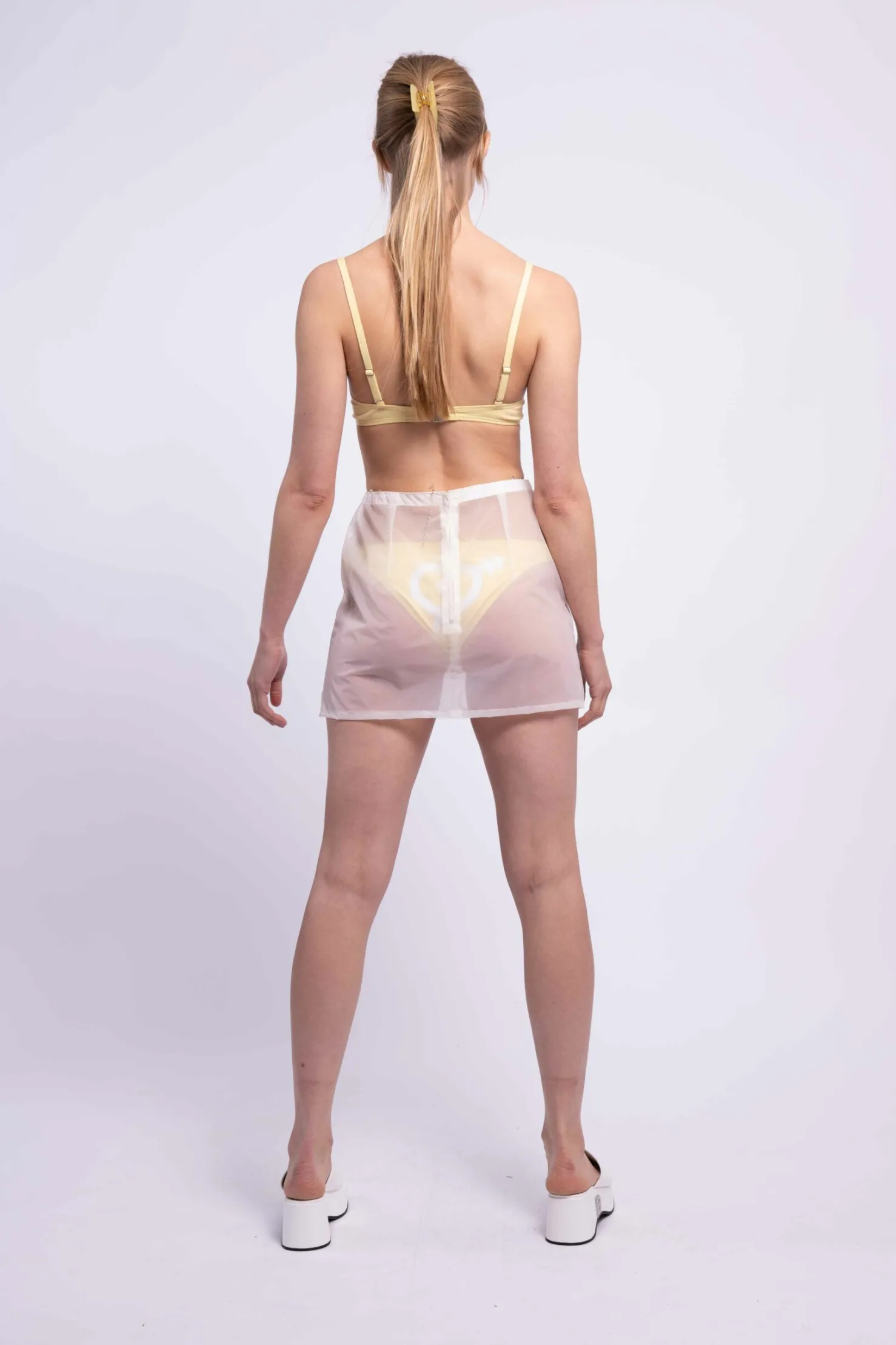 MaisonCléo Maillot De Bain>RUNWAY LOOK 19 – Bas de maillot de bain brésilien en coton jaune MC