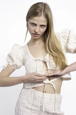 MaisonCléo Blouses>RUNWAY LOOK 32 – Blouse ANNE version III