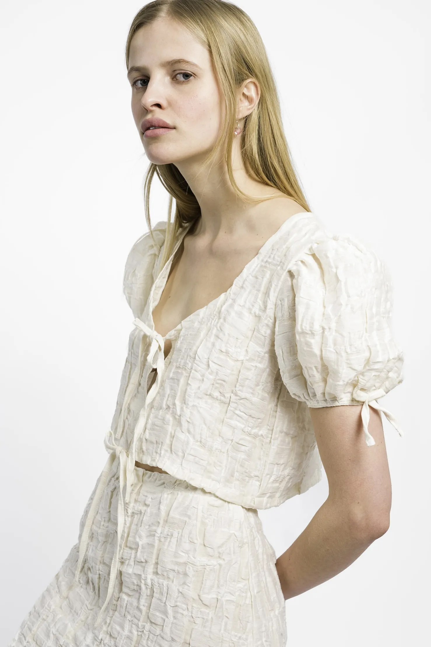 MaisonCléo Blouses>RUNWAY LOOK 32 – Blouse ANNE version III