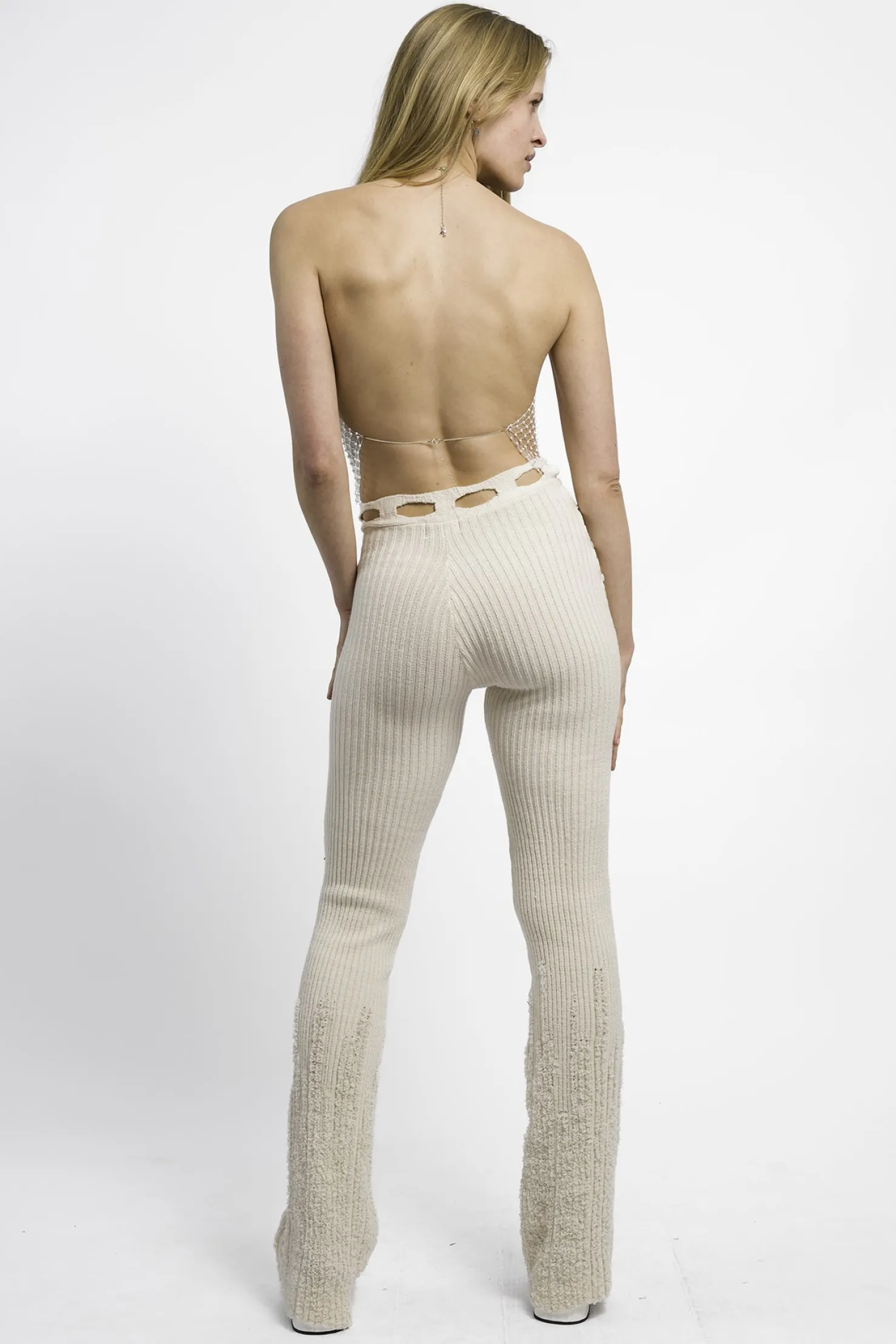 MaisonCléo Tops>RUNWAY LOOK 25 – Dos nu strass argentés sequins