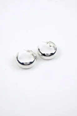 MaisonCléo Bijoux>RUNWAY LOOK 46 – Larges créoles en argent